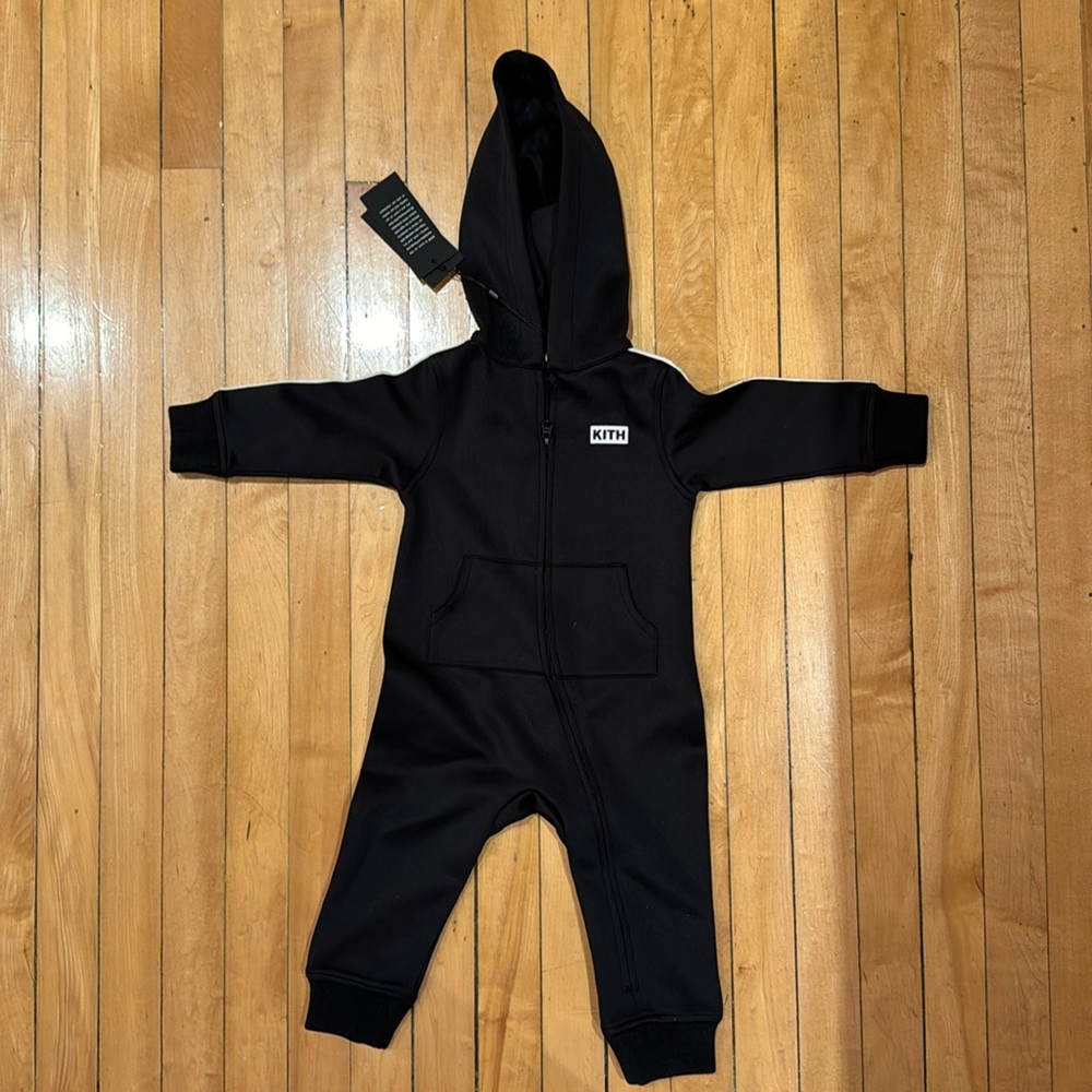 Brand new w tags Kith Kids Hooded one piece zippered onesie jumpsuit